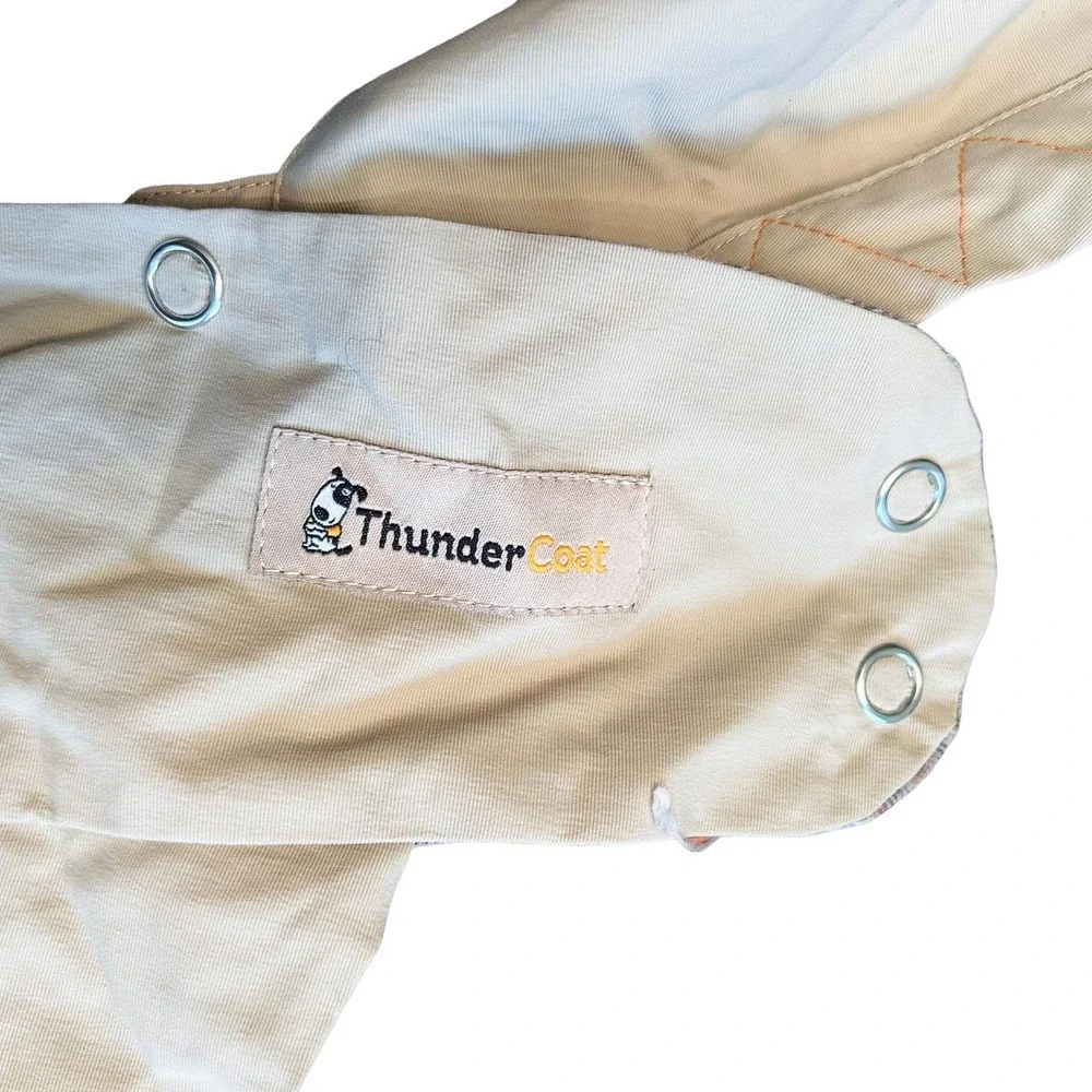Thunder Coat Dog Rain Jacket Size Medium Water‎ Resistant Full Zip Lightweight